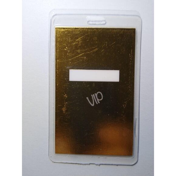 Andy Warhol Designed Mick Jagger Backstage Pass from the 1988 Lash Tour VIP Gold - Picture 3 of 5